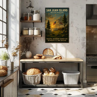 San Juan Island Peaceful Boundary Poster