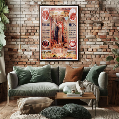 Paris Ault Onival Seaside Vintage Travel Poster