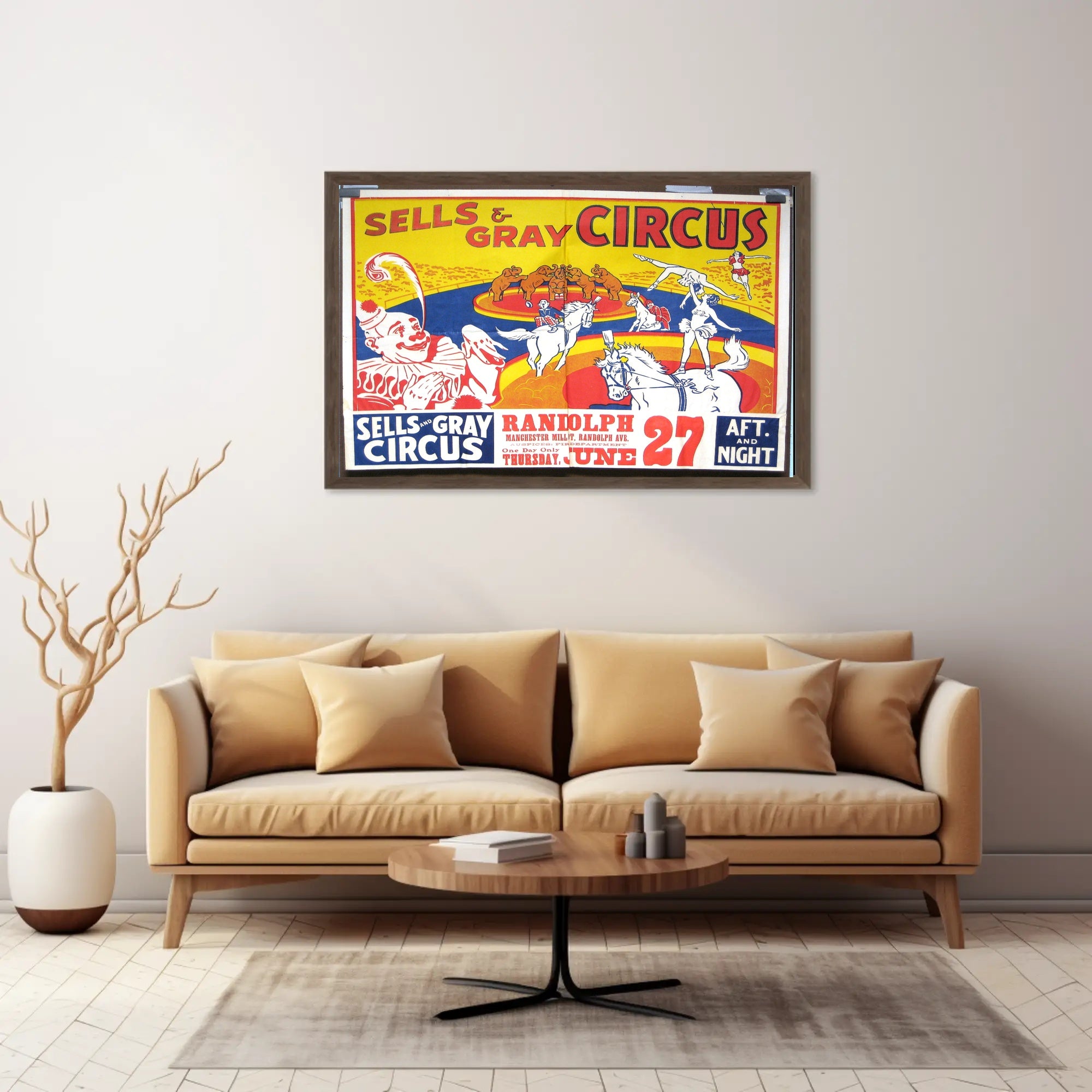 Sells & Gray Circus Extravaganza Poster