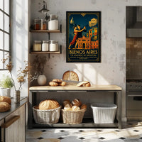 Buenos Aires Vintage Travel Poster Wall Art PosterGoat