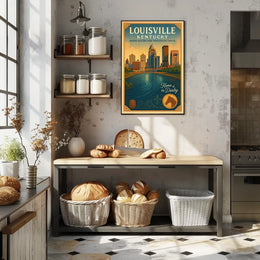 Louisville, Kentucky Where History and Innovation Thrive Poster