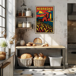 Nebraska Farm Life Poster