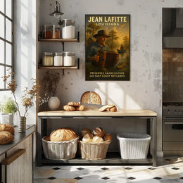 Jean Lafitte Preserving Cajun Culture Poster