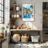 Portofino Harbor Poster PosterGoat