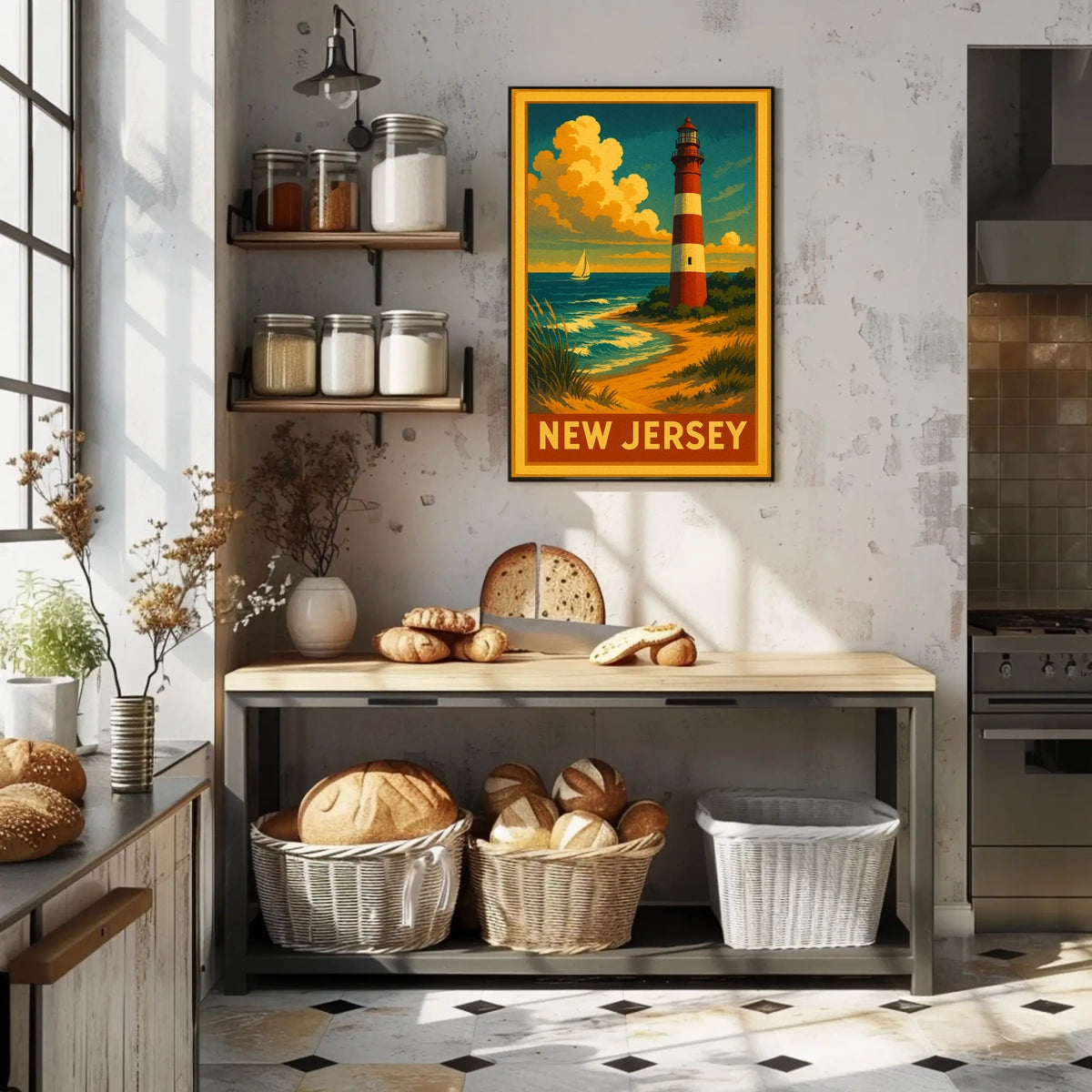 New Jersey Coastal Lighthouse Poster
