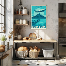 Fly to Bora Bora Poster