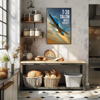 Northrop T-38 Talon White Rocket Poster PosterGoat