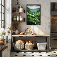 Serene Terraced Landscape Poster