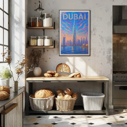 Dubai Skyline Poster