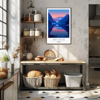 Lake Louise Tranquility Travel Art Poster