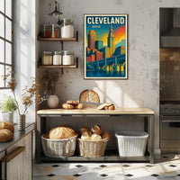 Cleveland Skyline Poster