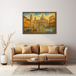 Timeless Italy Watercolor Wanderlust Poster