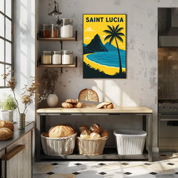 Saint Lucia Paradise Poster