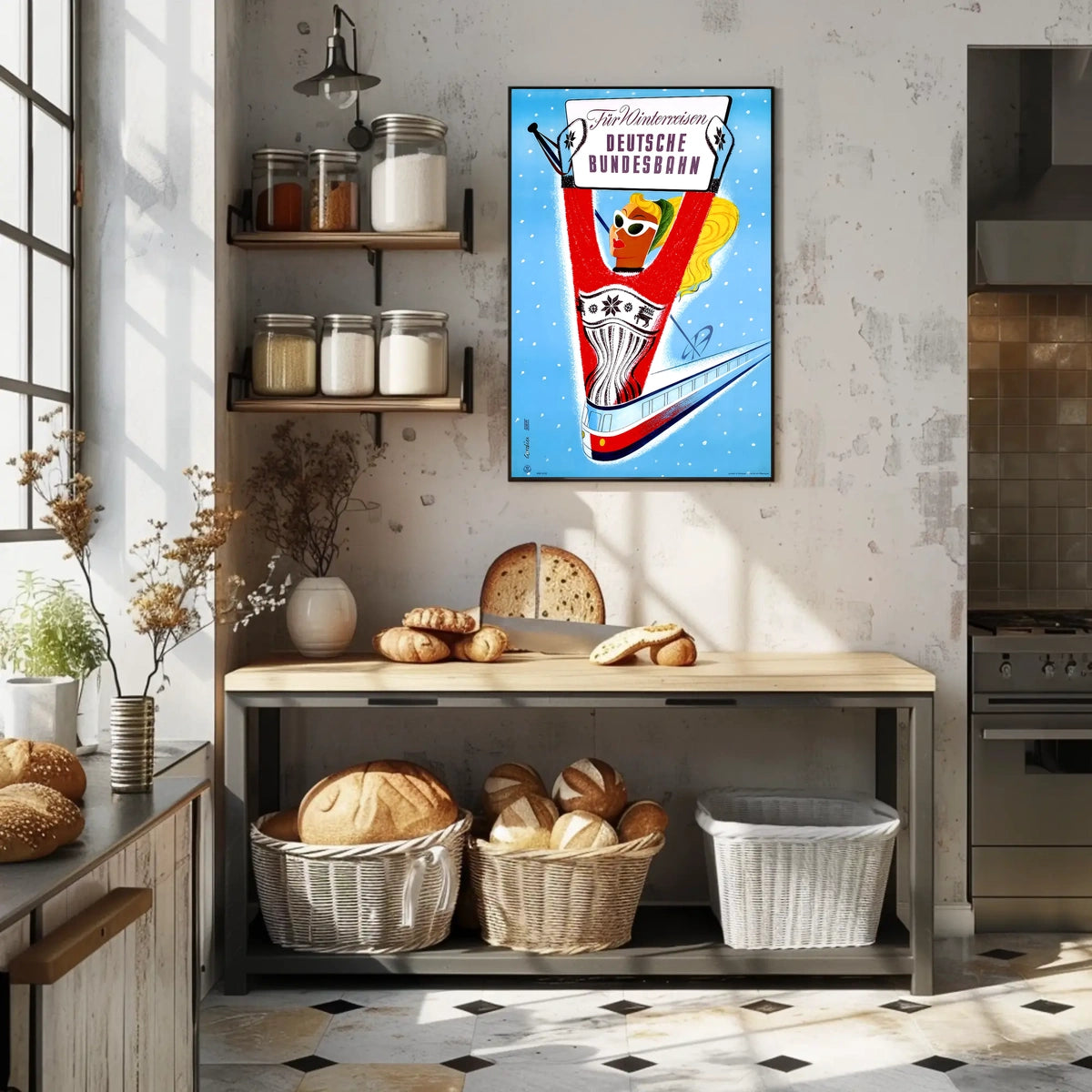 Winter Travel With Deutsche Bundesbahn Poster
