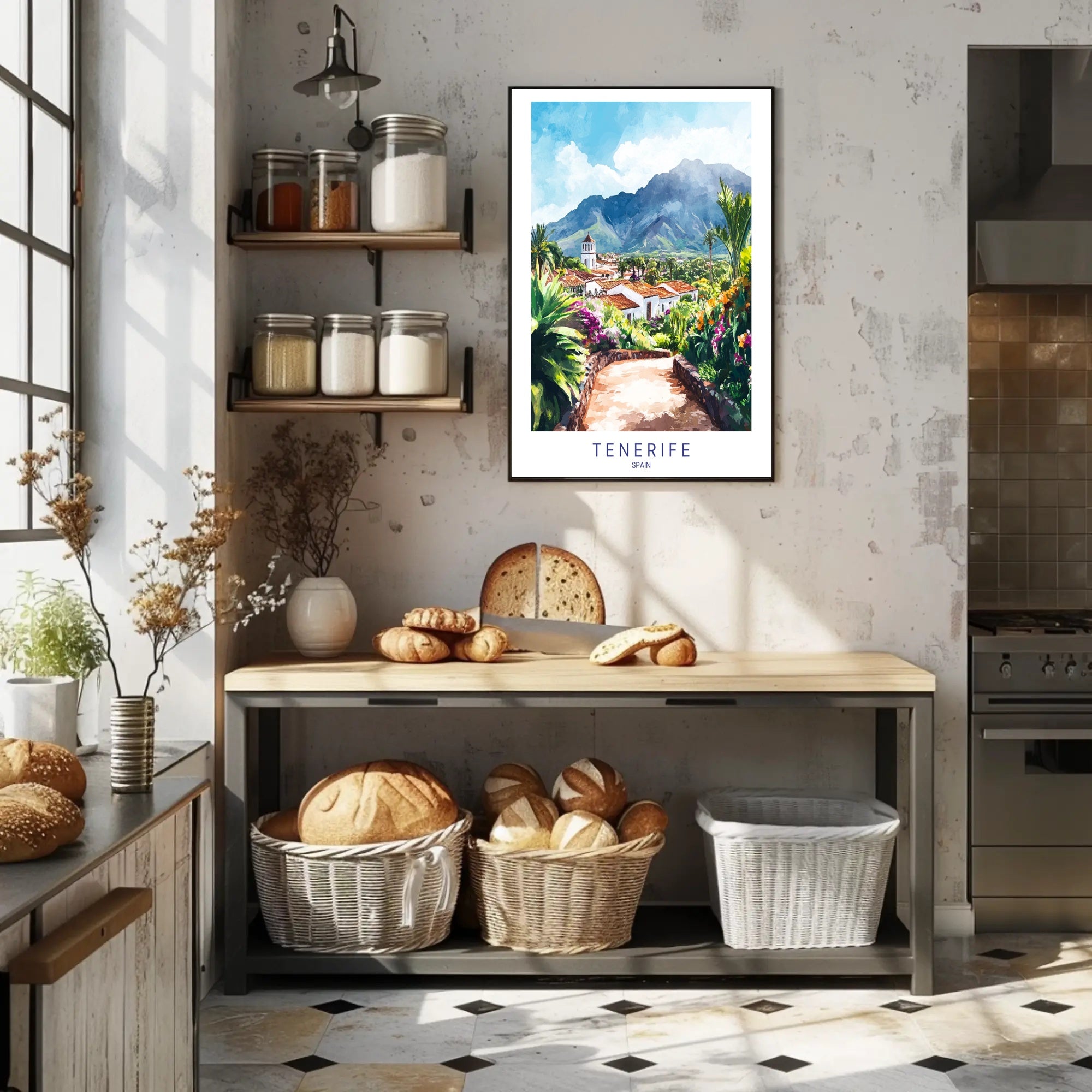 Scenic Beauty of Tenerife Poster PosterGoat