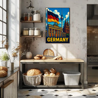 Germany Iconic Landmarks Poster