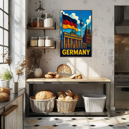 Germany Iconic Landmarks Poster