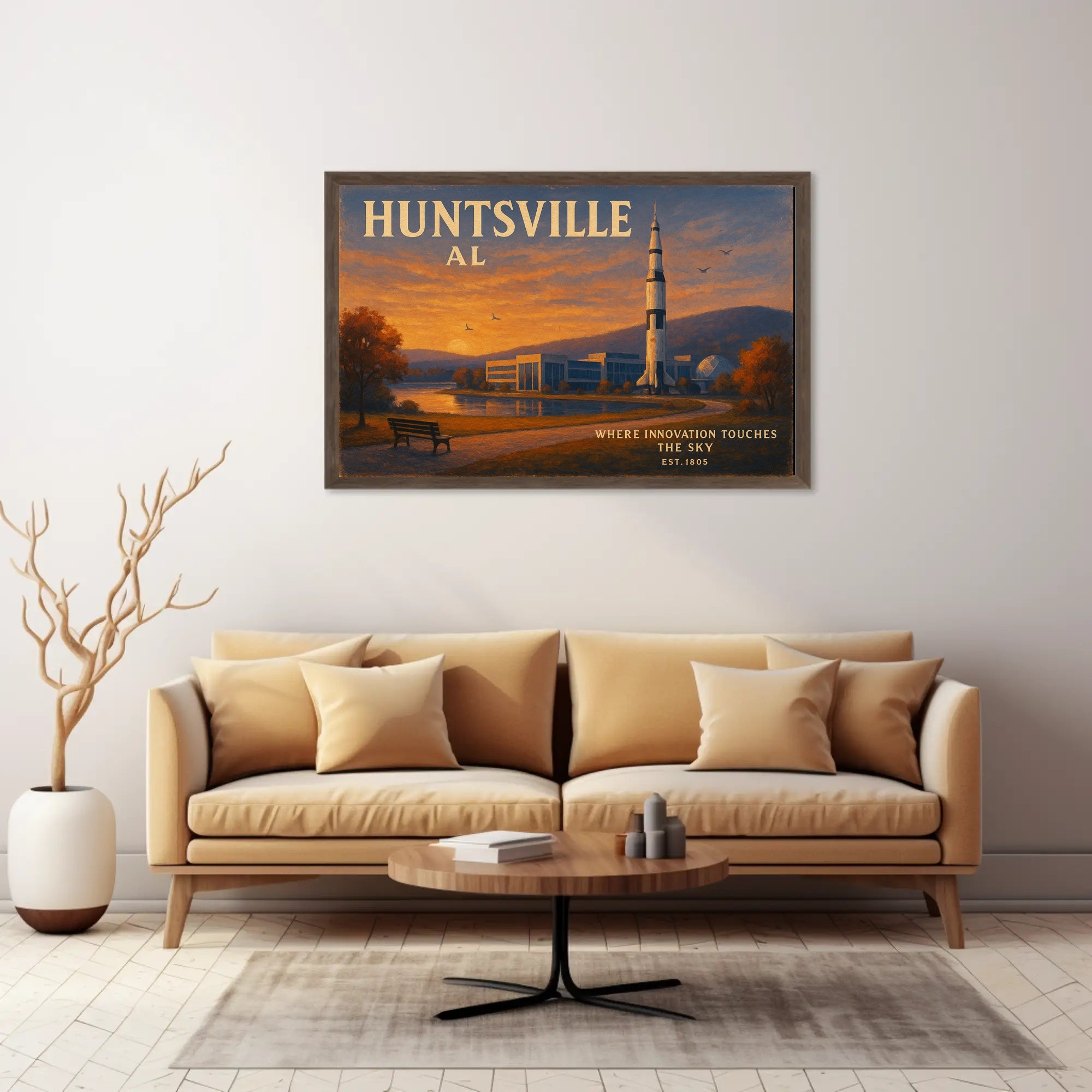 Huntsville Travel Poster Where Innovation Shines