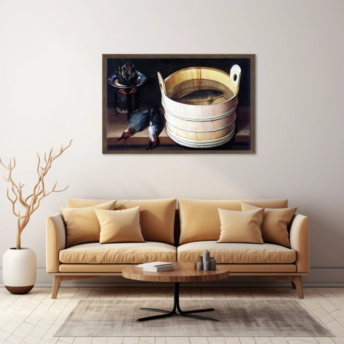 Still Life with Fish and Birds Artistic Poster