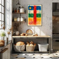 Watercolor Flag Art Wanderlust Poster