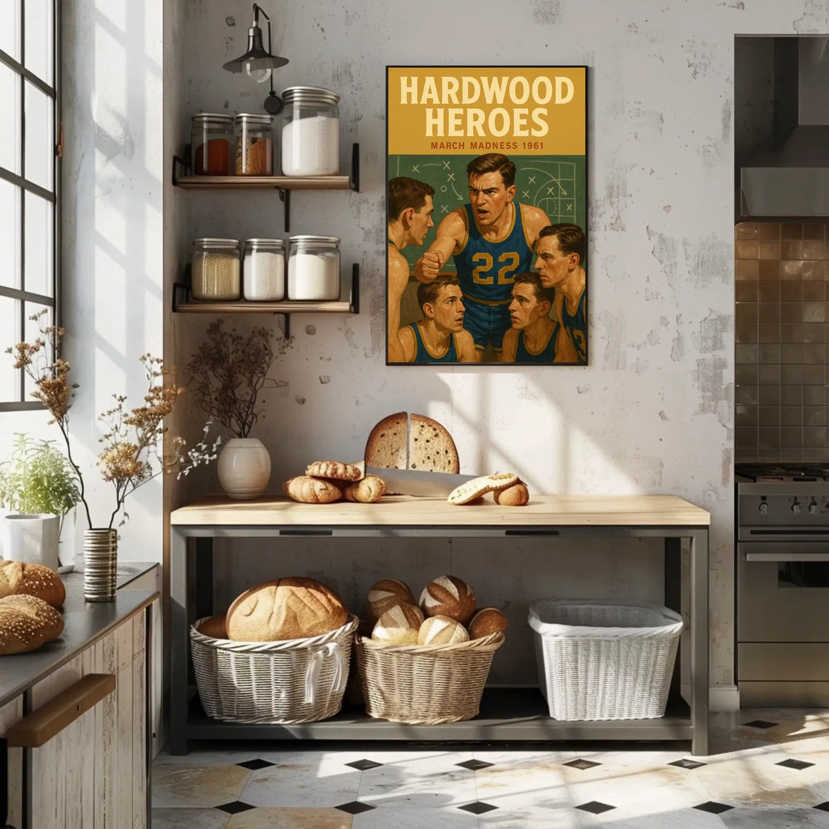 Hardwood Heroes March Madness 1961 Poster