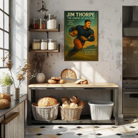 Jim Thorpe Legendary Sports Hero Poster