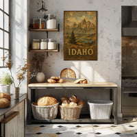 Idaho Landscape Art Poster