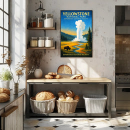 Yellowstone National Park Experience Nature’s Majesty Poster PosterGoat