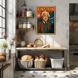 Einstein Theoretical Physicist Vintage Gift Poster