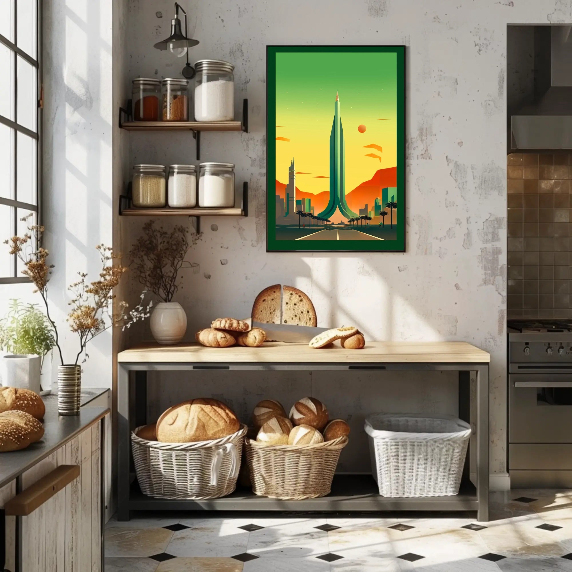 Futuristic Cityscape Poster