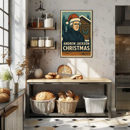 Andrew Jackson Christmas Poster