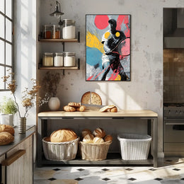 Dynamic Tennis Art Poster