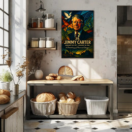 Jimmy Carter United States Leader Fine Art Print PosterGoat