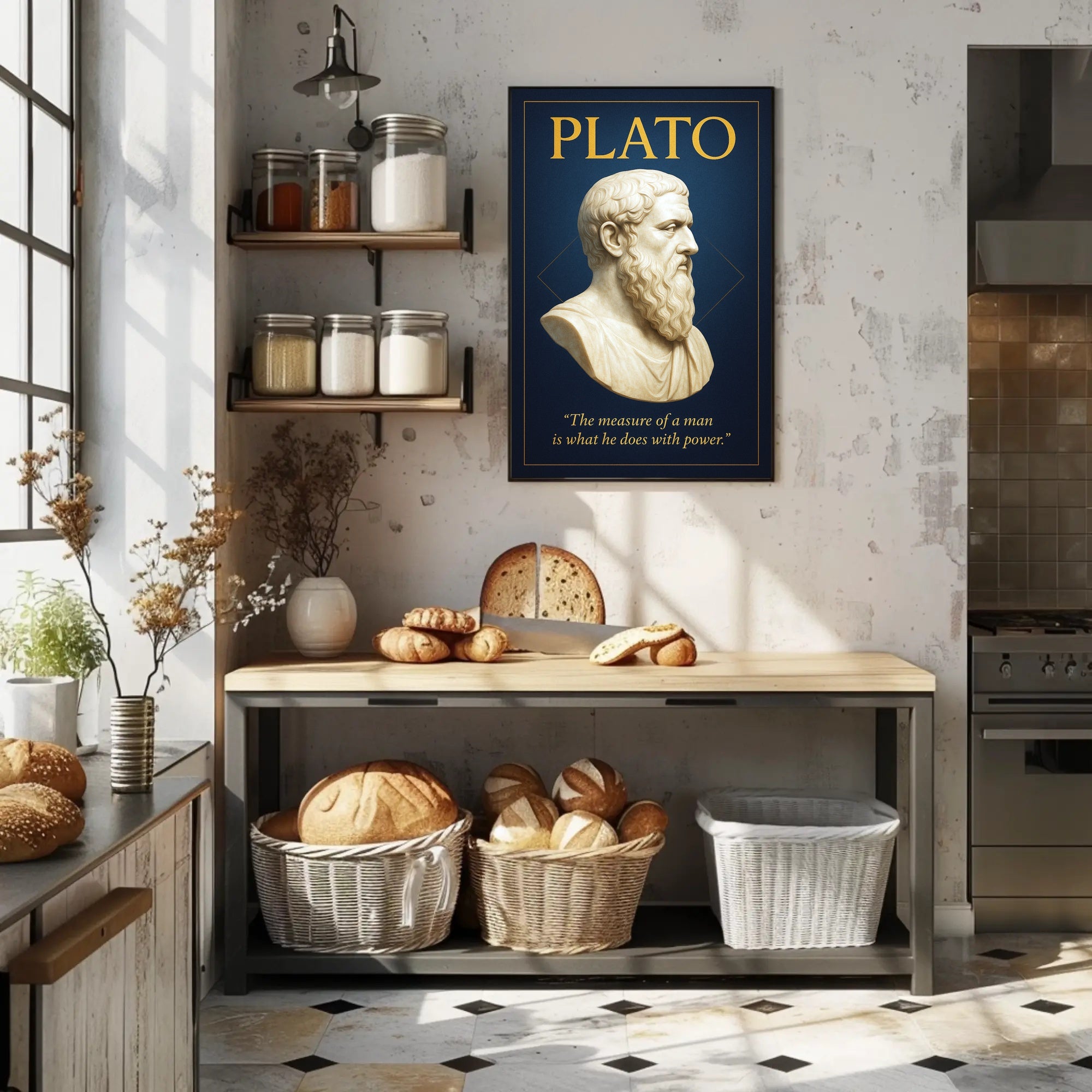 Plato The Measure of a Man Poster PosterGoat