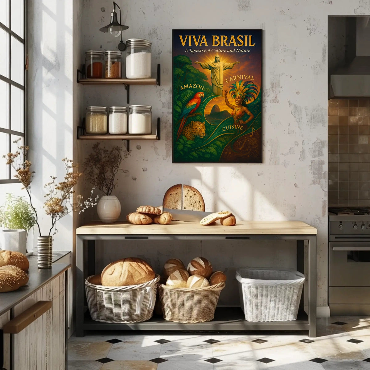Viva Brasil A Tapestry of Culture and Nature Poster