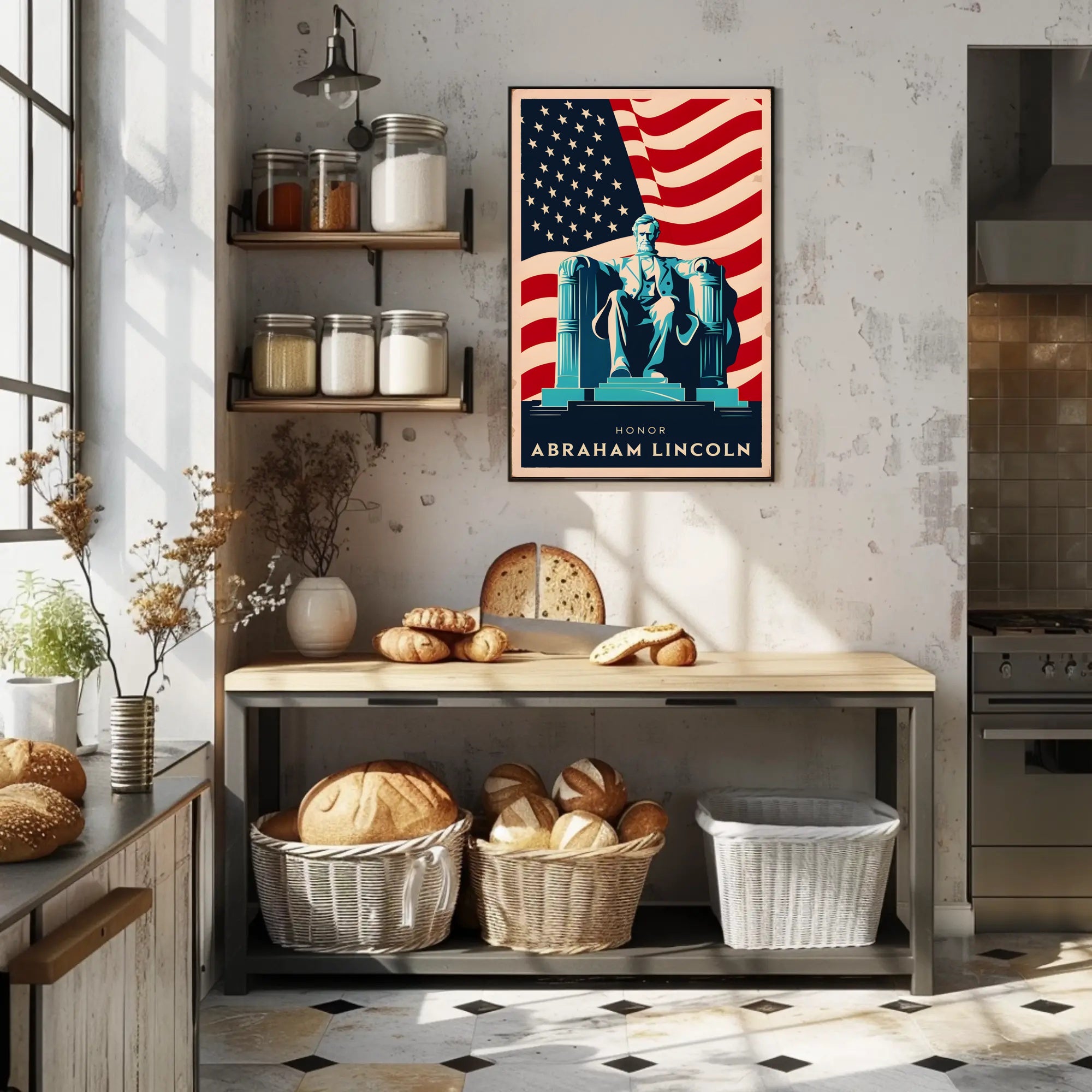 Tribute to Abraham Lincoln Poster