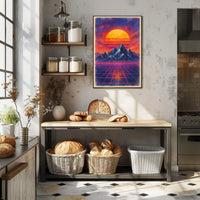 Retro-Futuristic Dreamscape Artwork Print: Futuristic Sci-Fi Poster