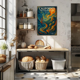 California The Golden State Poster