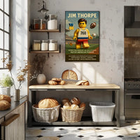 Jim Thorpe Legendary Athlete Poster