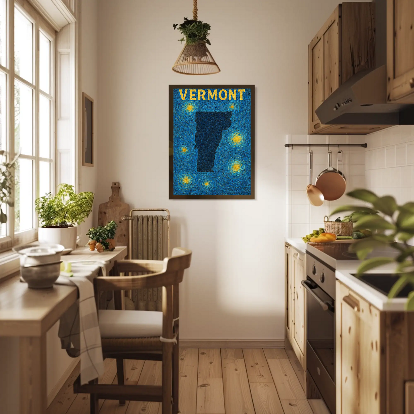 Vermont Starry Night Poster