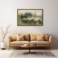 Traditional European Gathering: Serene Pastoral Heritage Poster