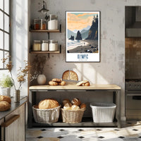 Tranquil Shores of Olympic Poster