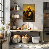 Saint Benedict of Nursia Poster PosterGoat