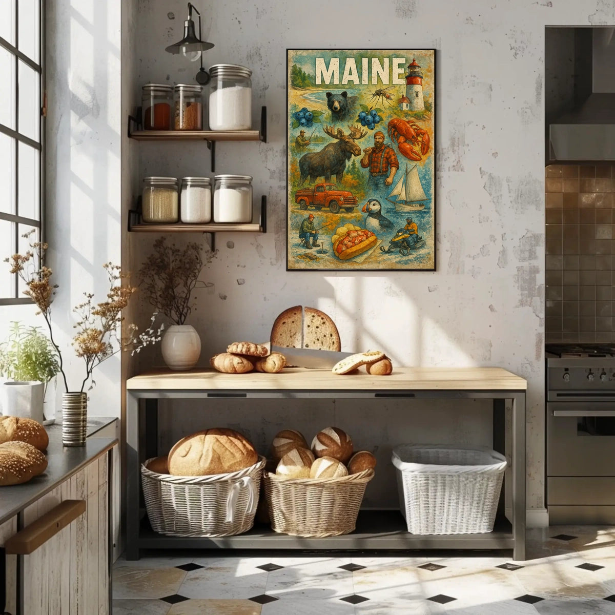 Discover Maine Poster