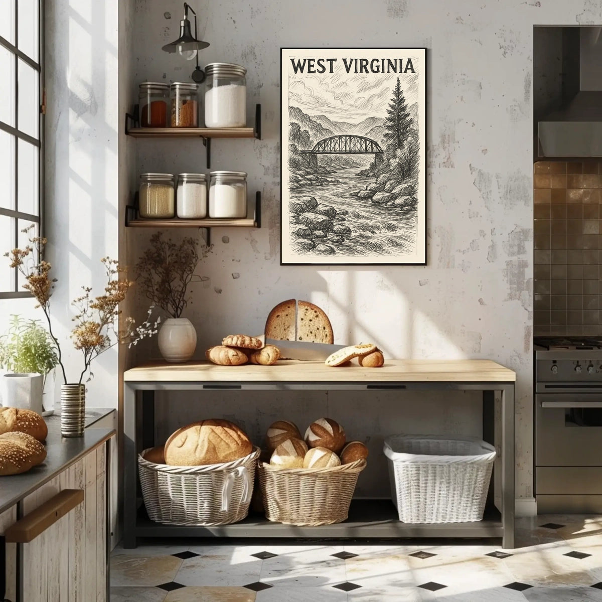 West Virginia Landscape Poster