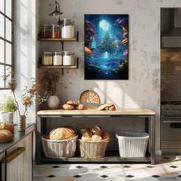 Enchanted Underwater City Poster