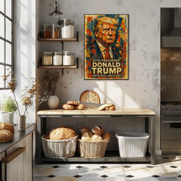 Donald Trump 47th President Abstract Art Poster