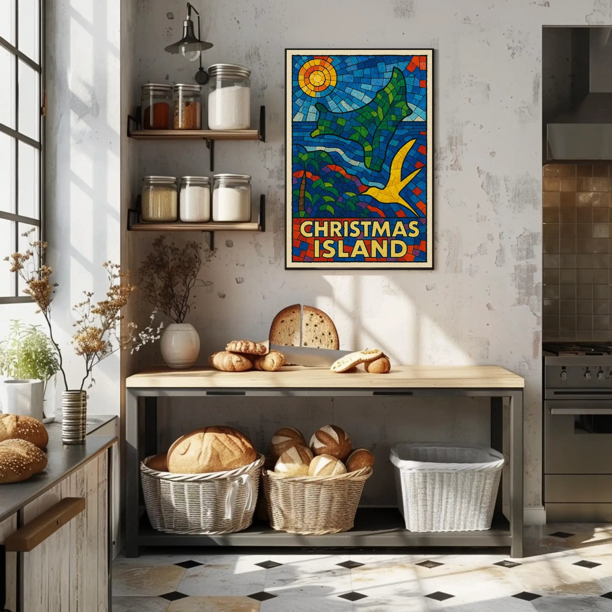 Christmas Island Mosaic Poster