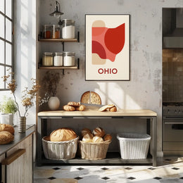 Ohio Abstract Art Poster
