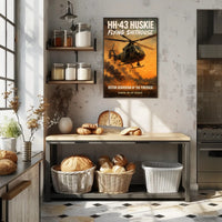HH-43 Huskie Rotor Guardian of the Firebase Poster PosterGoat
